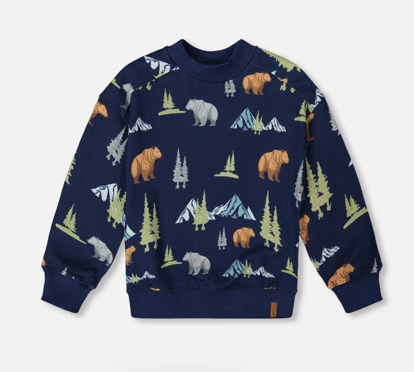 H20U37 Printed bears fleece sweatshirt