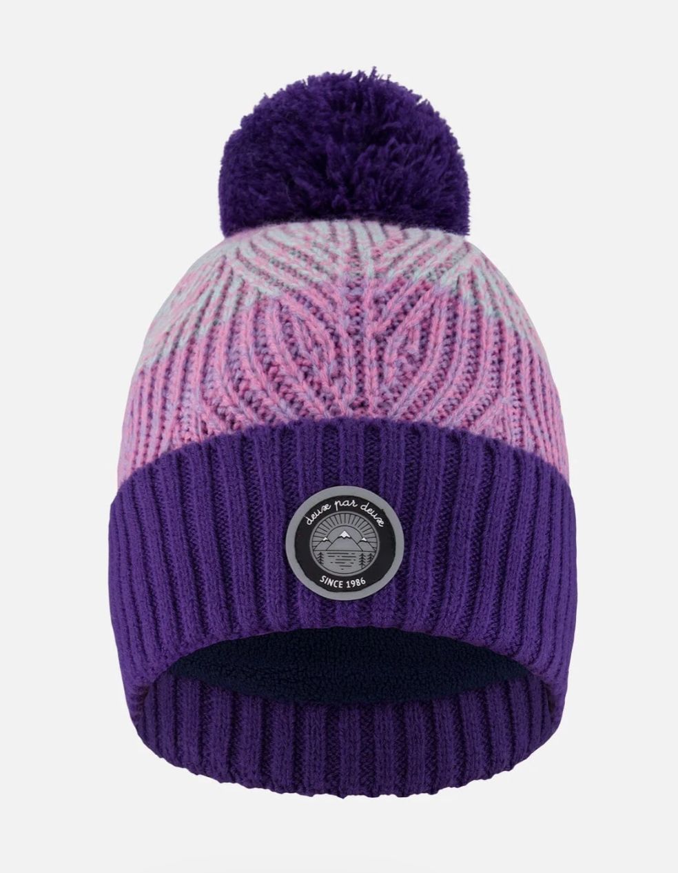 H10Z16 Purple Hat with Pom Pom