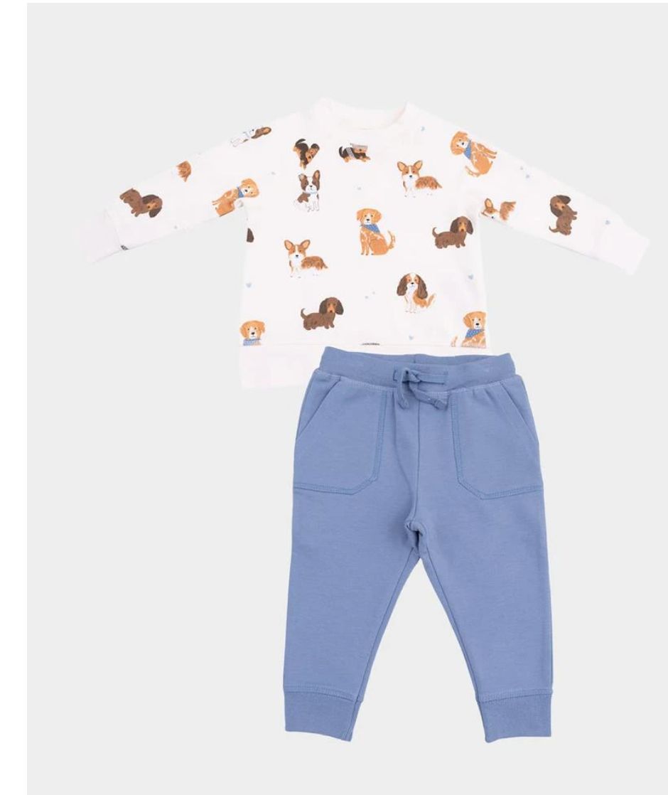 Best Friend Dogs Raglan Sweatshirt &amp; Jogger Set