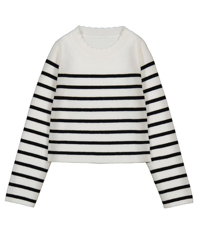 014 knit stripe top
