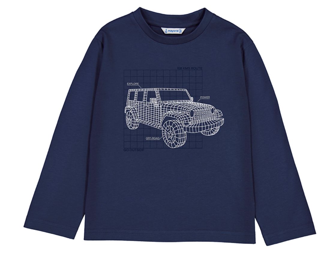 4088 Long sleeve glow in the dark tee