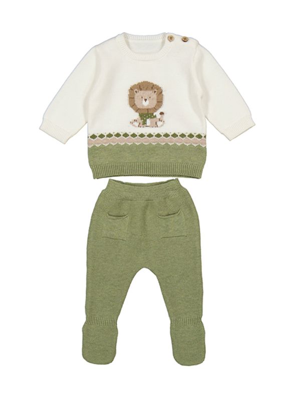 563 knit lion sweater/pant set