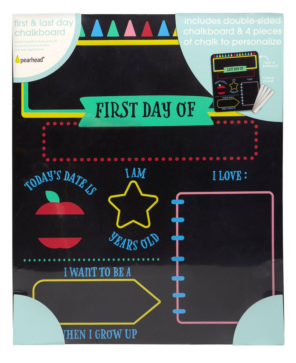 First &amp; Last Day Chalkboard