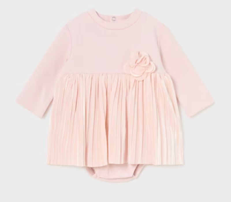 2896 Pleated Onesie Pink