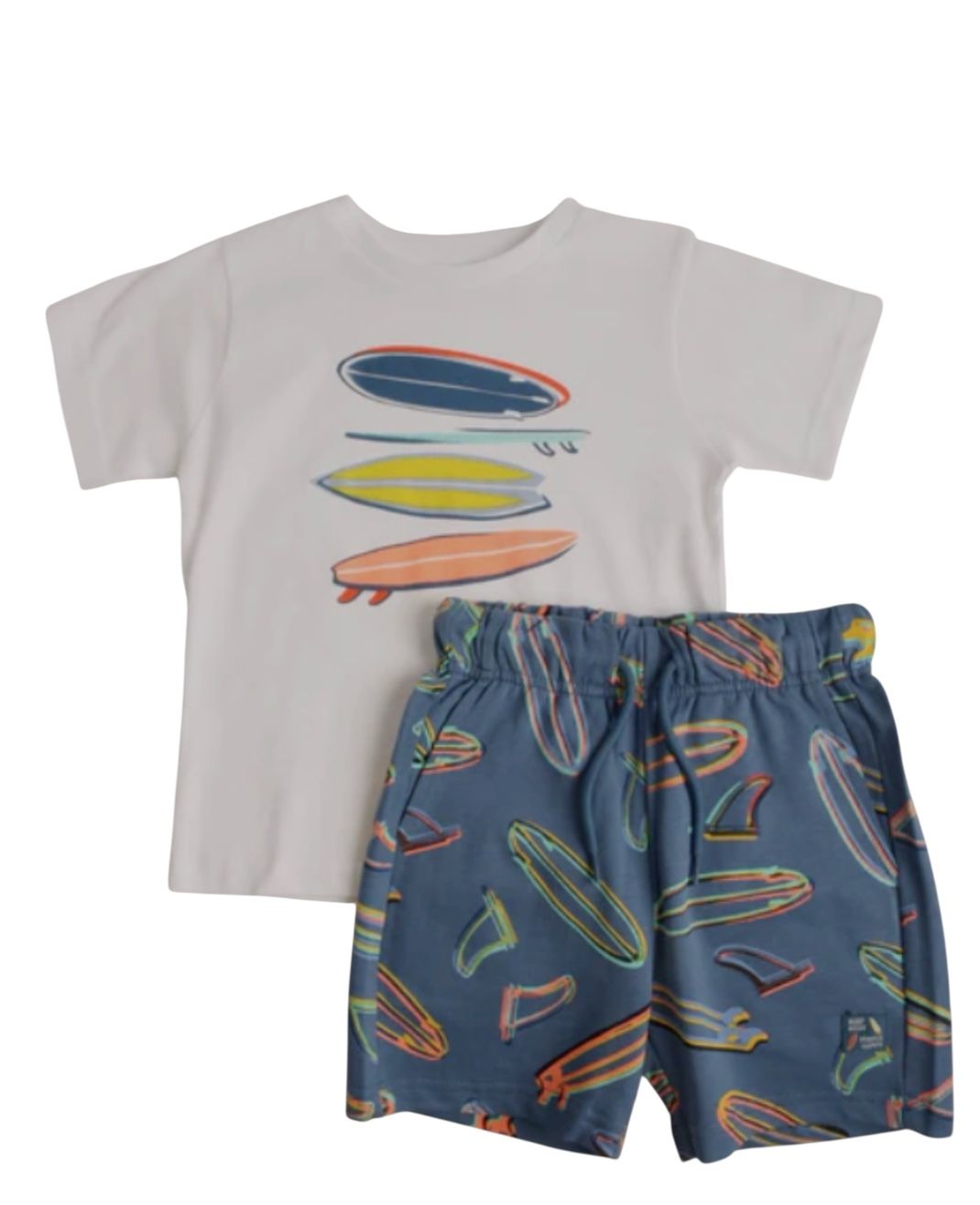 3604 knit printed bermuda set