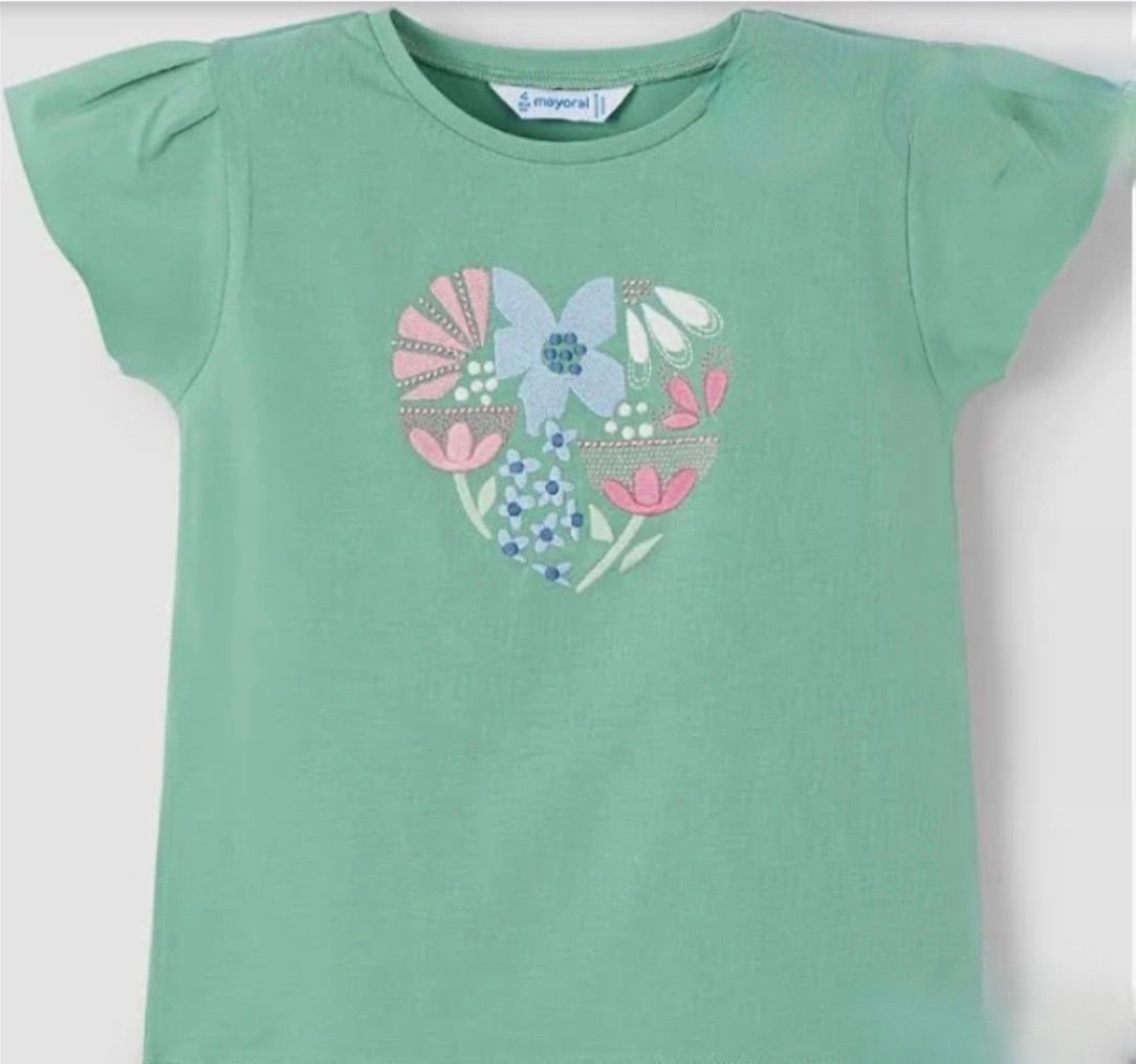 3015 s/s embroidered tee mint