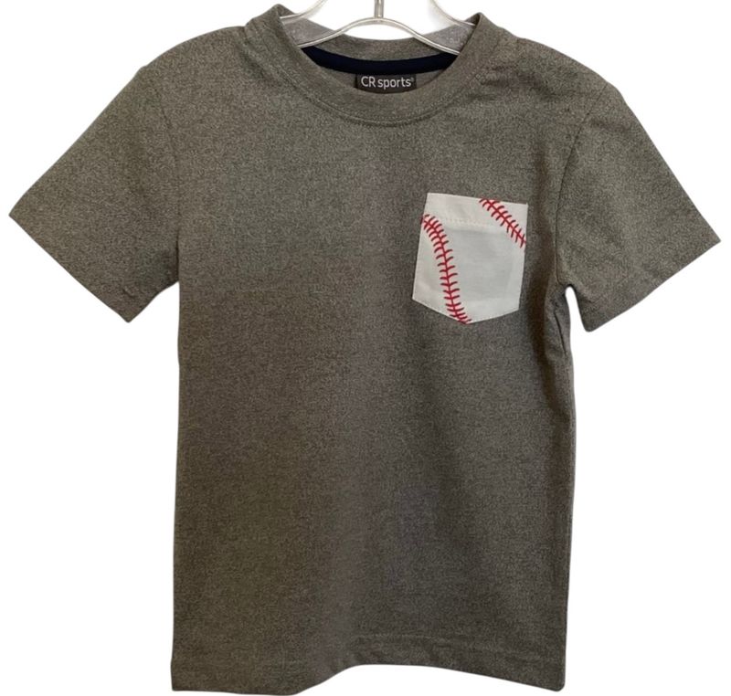 Boys Baseball Flag Tee