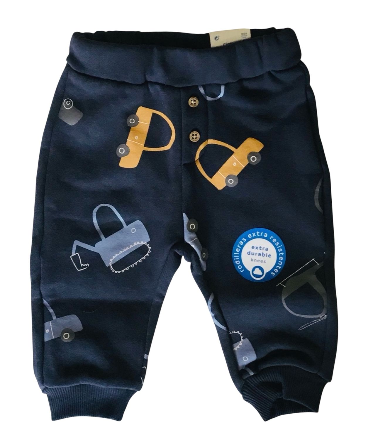 2541 Vehicle Print Knit Pants