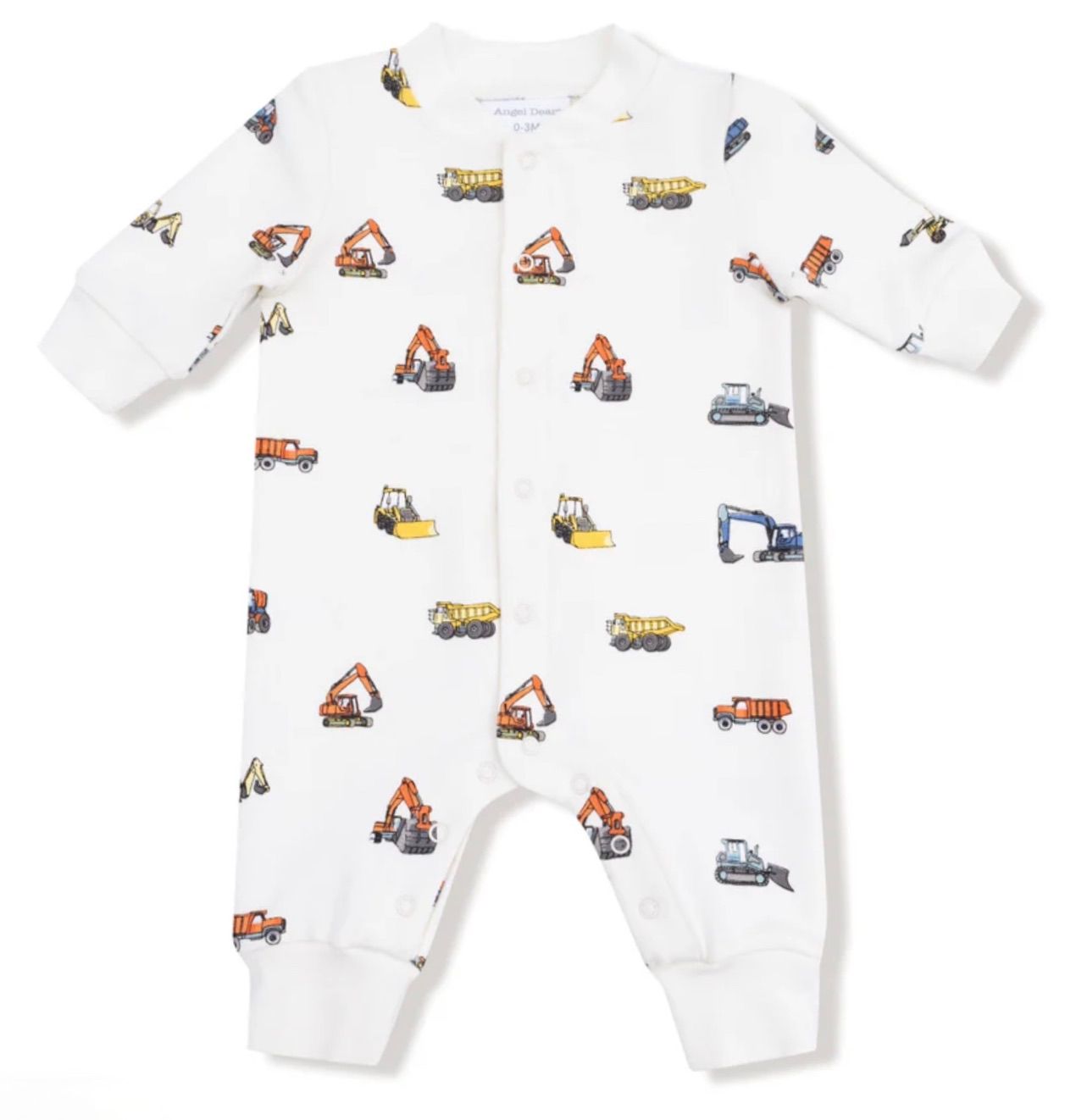 Construction Vehicles French Terry Romper
