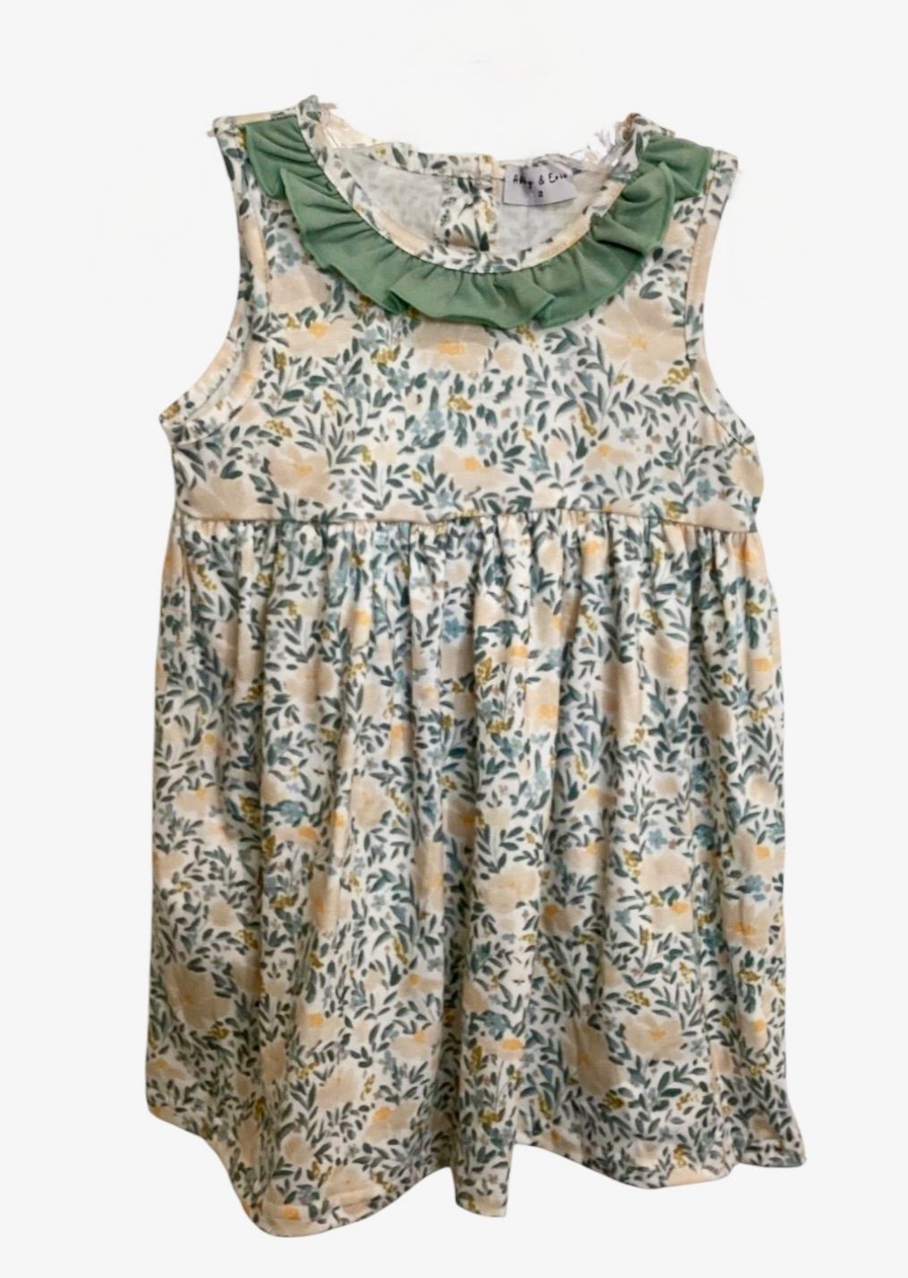 Fall Floral Print Ruffle Dress