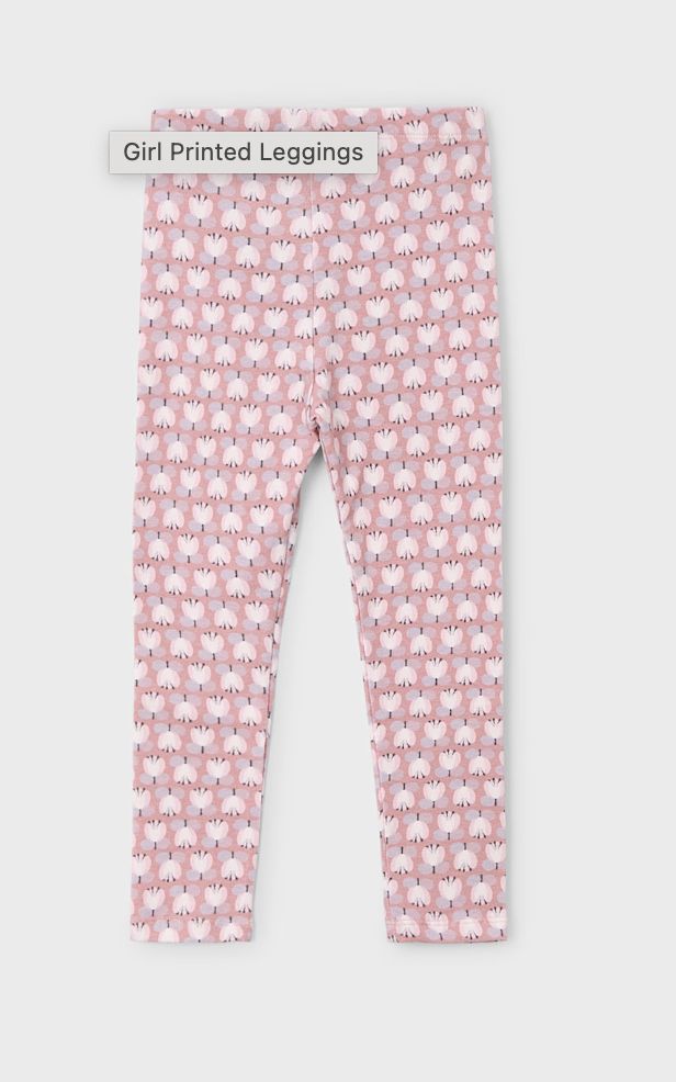 4716 Pink Floral Legging