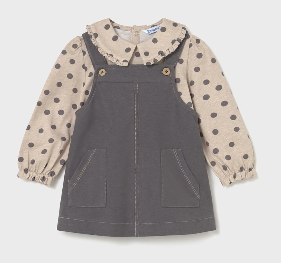 2926 Dungaree Skirt Set (60 Plomo)