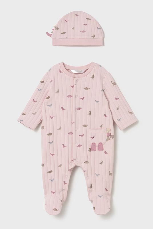 2717 Dino Dungaree &amp; Hat Set