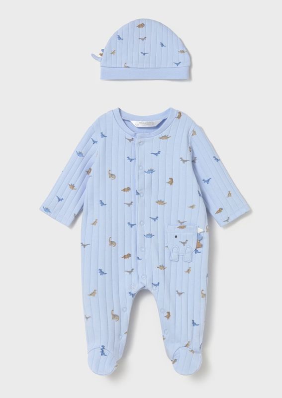 2717 Dino Dungaree &amp; Hat Set