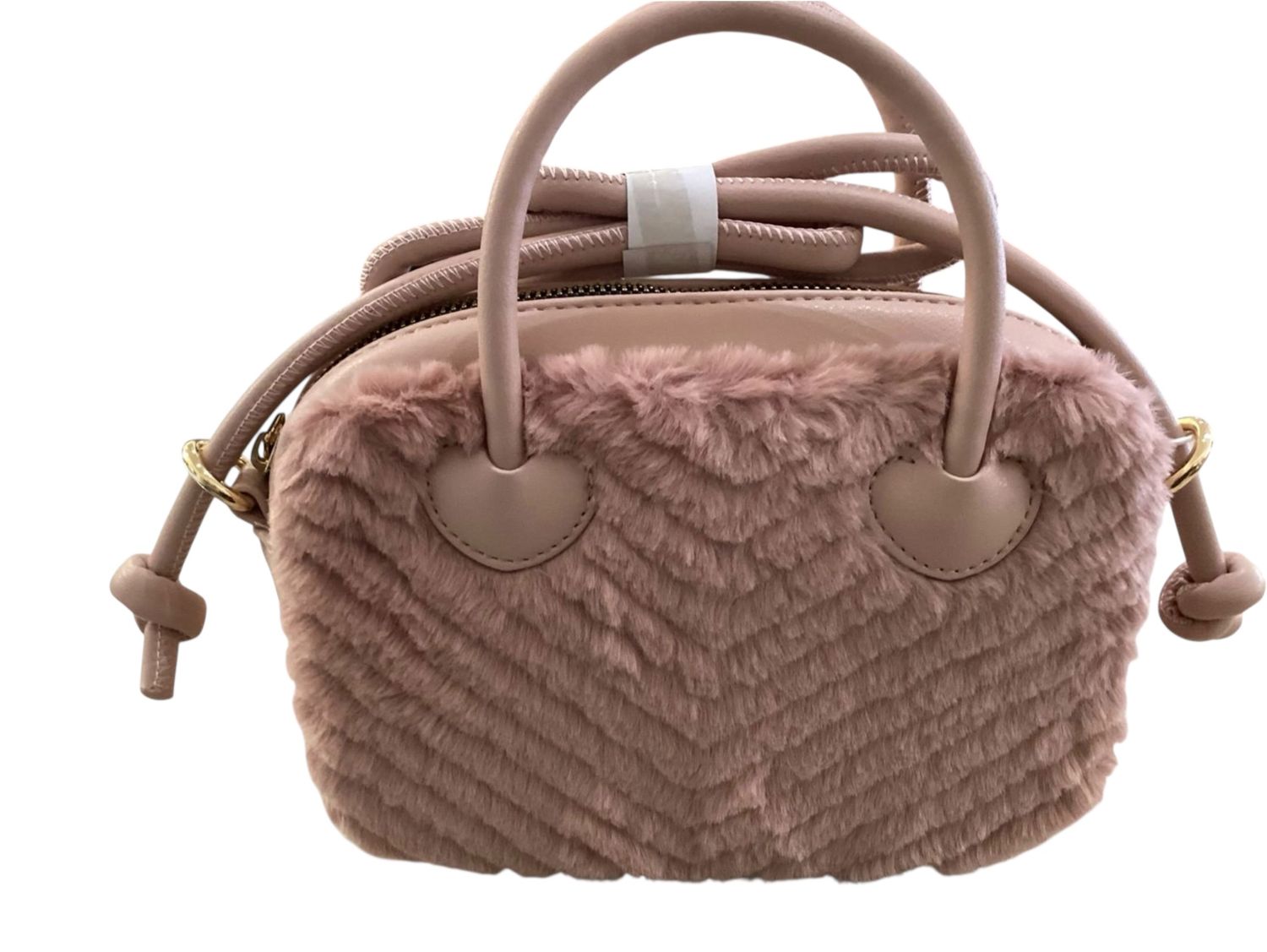 10084 Faux-Fur Handbag