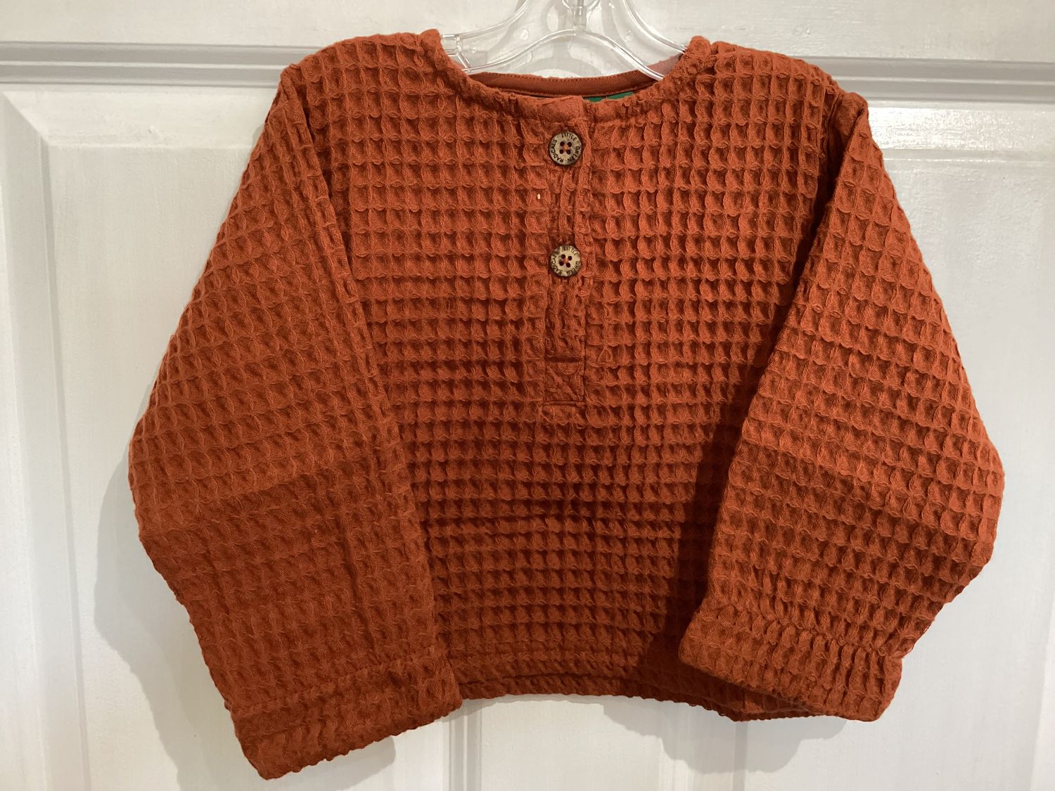 Ginger Chunky Waffle L/S Top