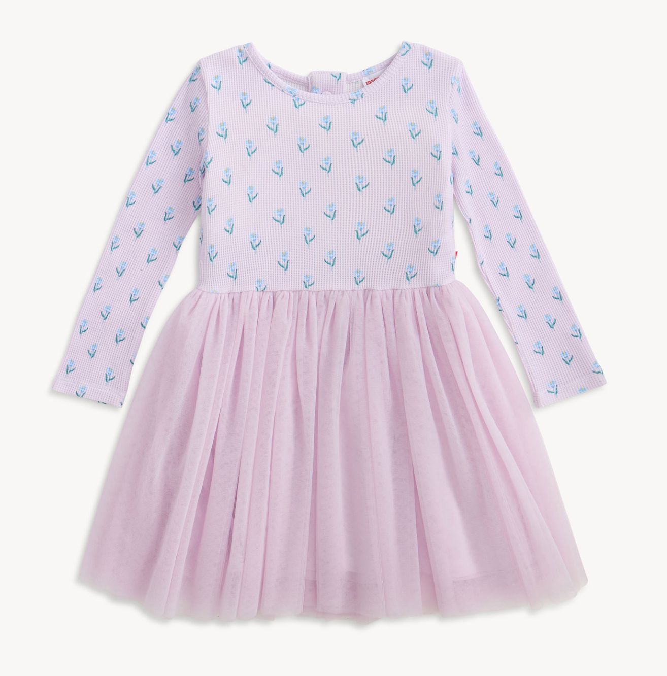 Magnetic Me Lavendar floral waffle dress