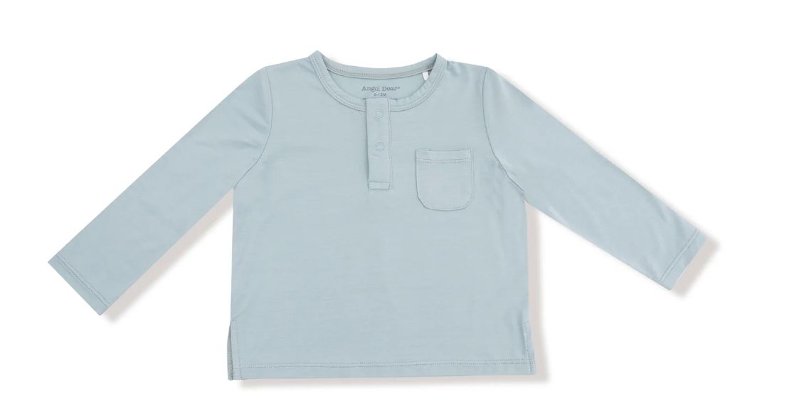 L/S Bamboo Henley w/ pocket