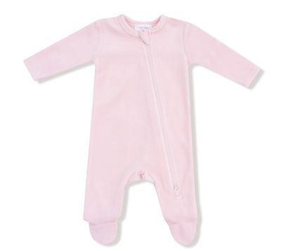 Velour Teddy Bear Footie