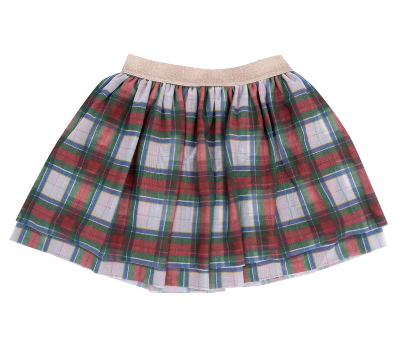 Holiday plaid tutu skirt