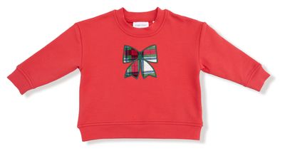 Holiday plaid sweatshirt