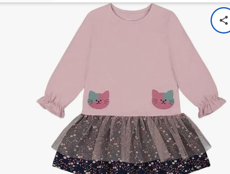 H20E88 Bi-Material Dress Dawn Pink