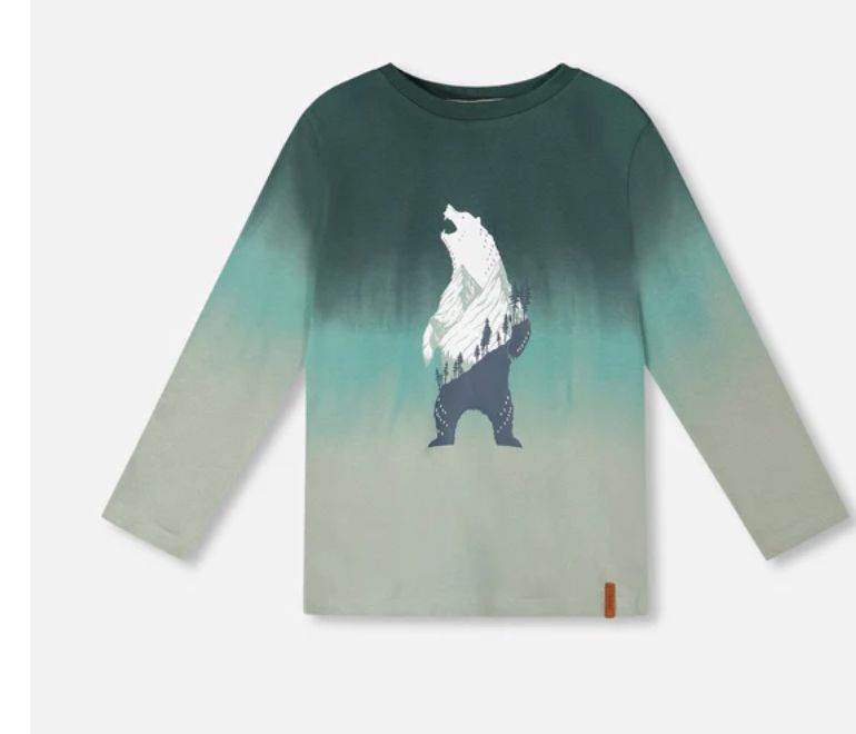 H20U72 Jungle Green Bear tee