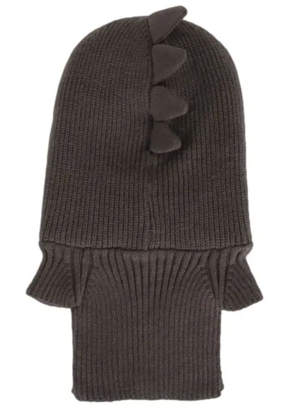 W2505 Knit Balaclava Dino Hat