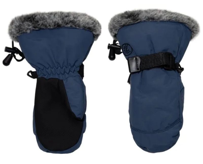 W2578 Faux Fur Cuff Mittens