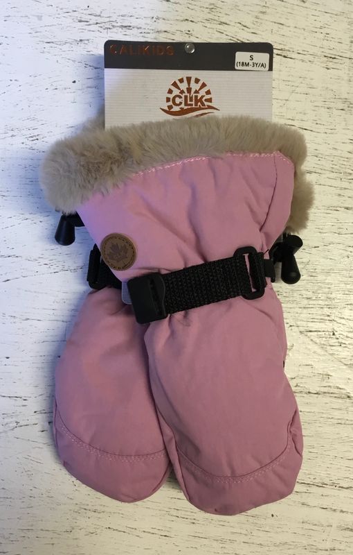 W2578 Faux Fur Cuff Mittens