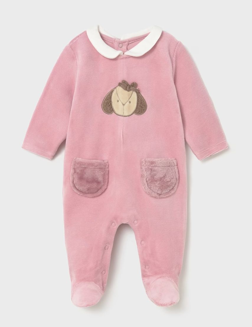 2702 Velour Puppy Onesie