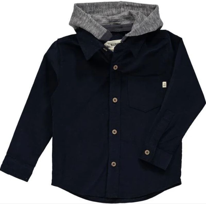 HB922A Erin micro cord hooded shirt