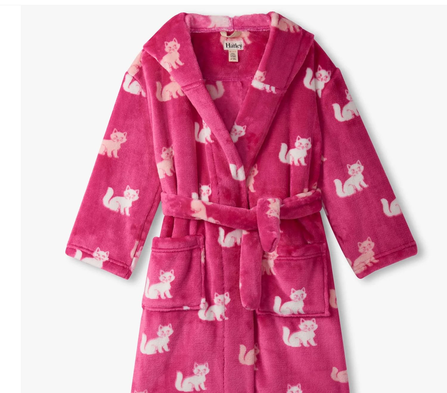 Little Kitties Fuzzy Fleece Robe