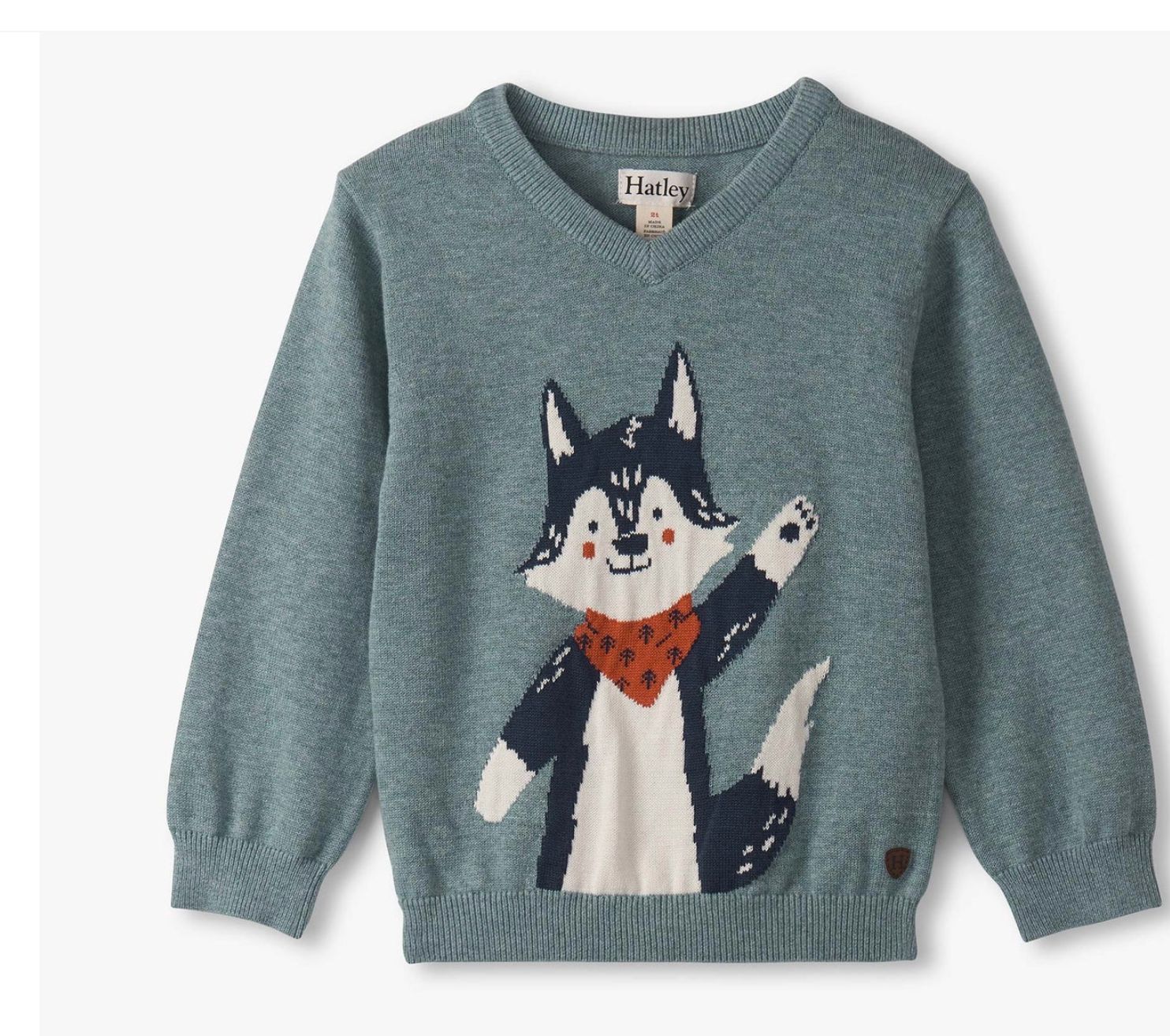 Friendly Wolf V-Neck Sweater