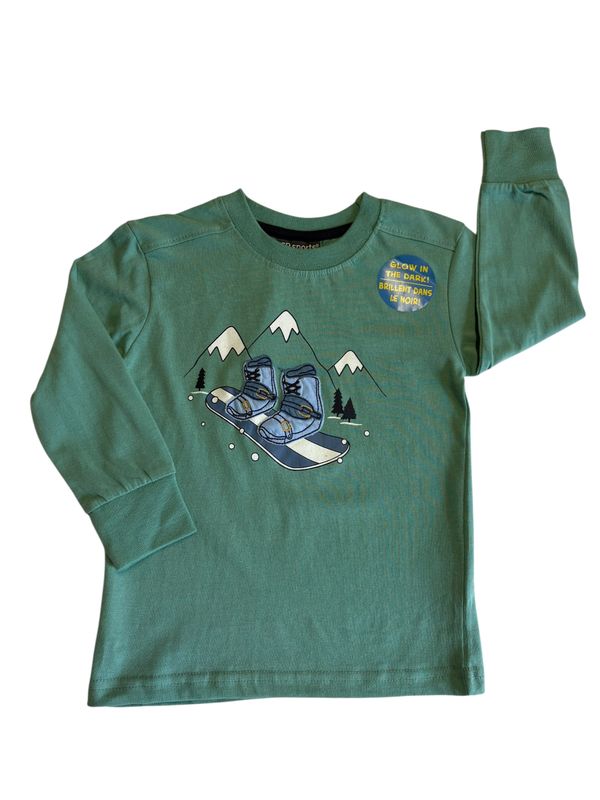 Snowboard glow in the dark L/S tee 24315