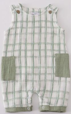 premium sage plaid muslin jonjon