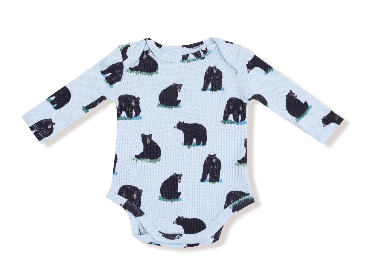Bamboo/ Cotton waffle L/S bodysuit