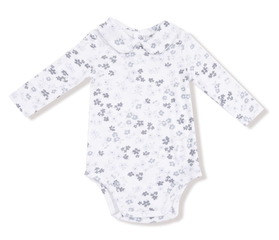 peter pan collared L/S  bodysuit