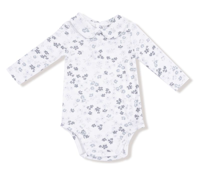 peter pan collared L/S  bodysuit