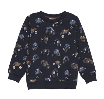 133213 Coccoli big trucks sweatshirt navy
