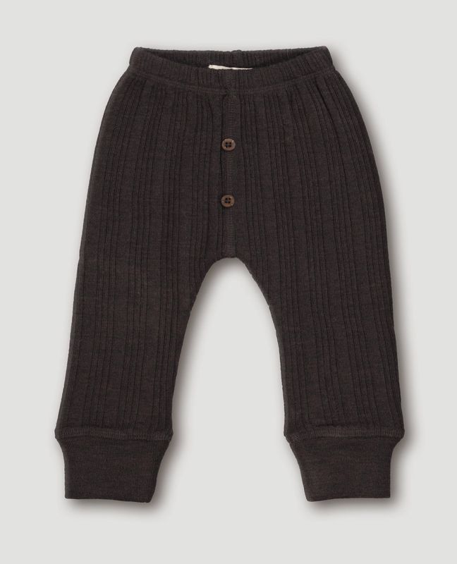 Wool Rib Leggings Storm