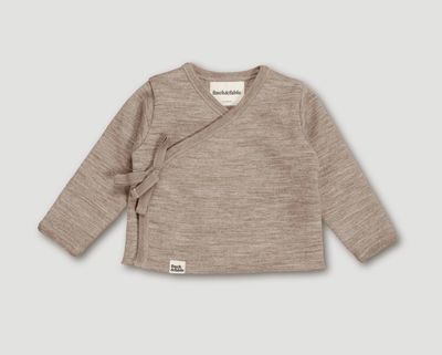 Wool Fleece Cardigan Sand