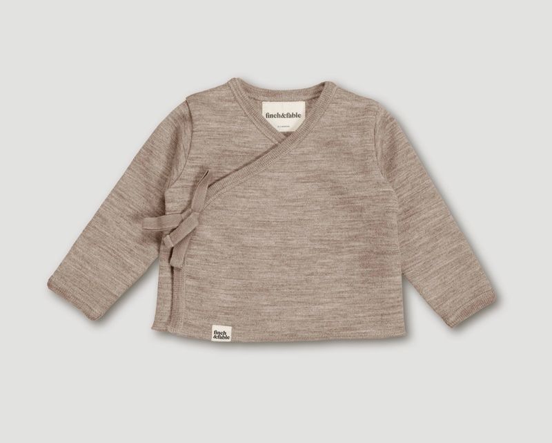 Wool Fleece Cardigan Sand