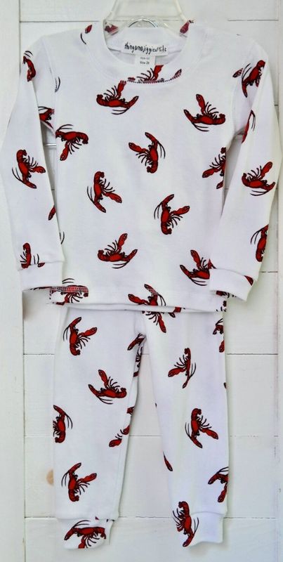 #101 - 3T Lobster Thingamajiggies 4 Kids 2 pc l/s Pajama