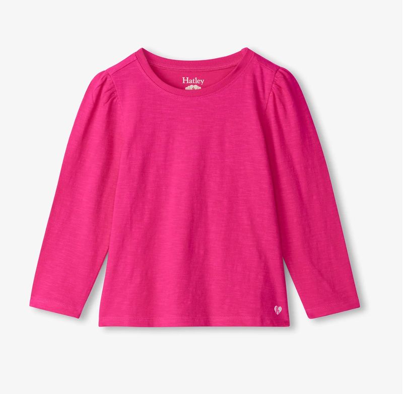 pink yarrow puff sleeve tee