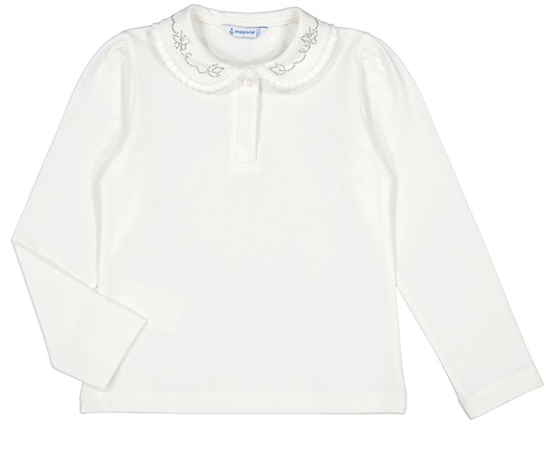 131 peter pan collar l/s top