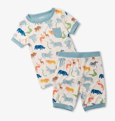 scratchy safari bamboo pj set