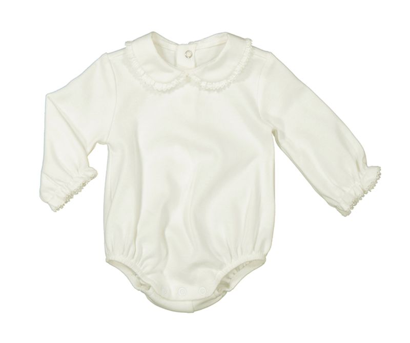 2701 Ruffle Accent Collar Bodysuit l/s