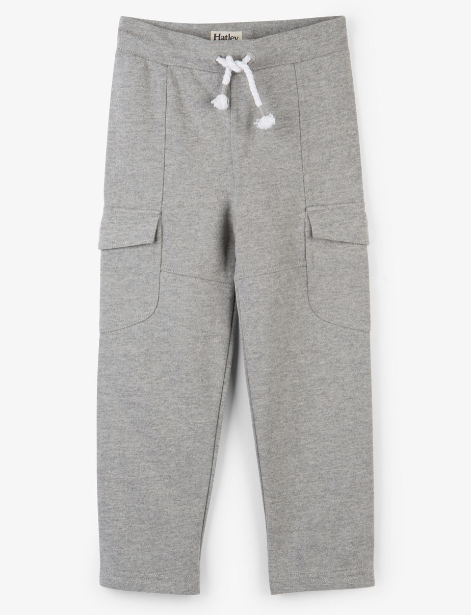 Grey cargo joggers