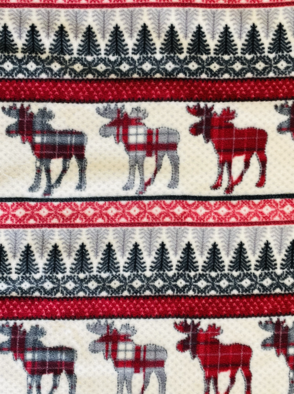MROB Grey Fair Isle Moose